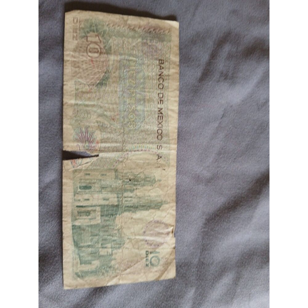 Mexico 10 Pesos 1970 P-63c Miguel Hidalgo Banco de Mexico Vintage Banknote